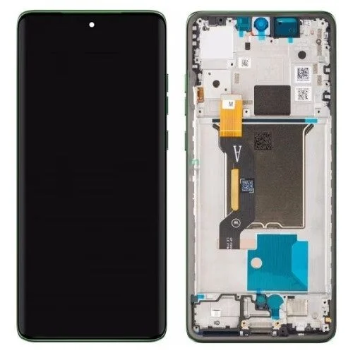 Дисплей Motorola XT2505 Moto Edge 60 с сенсором и рамкой, Shamrock (AMOLED)