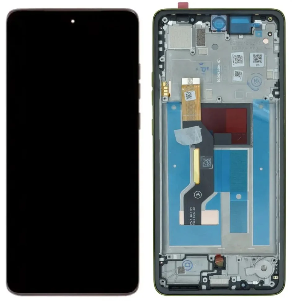 Дисплей Motorola XT2527 Moto G86 з сенсором та рамкою, green
