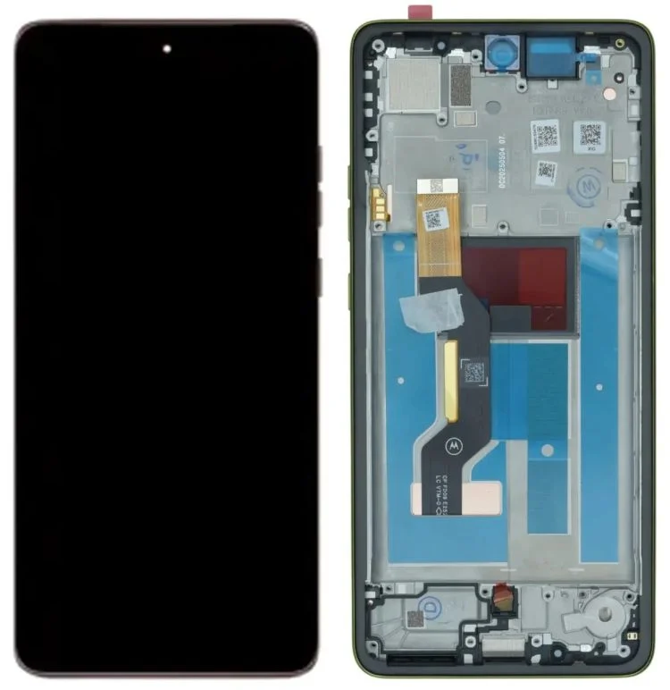 Дисплей Motorola XT2527 Moto G86 з сенсором та рамкою, green