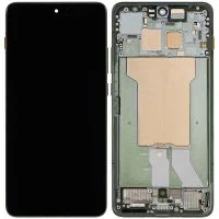 Дисплей Motorola XT2601-2 Moto Edge 70 с сенсором и рамкой, grey, оригинал