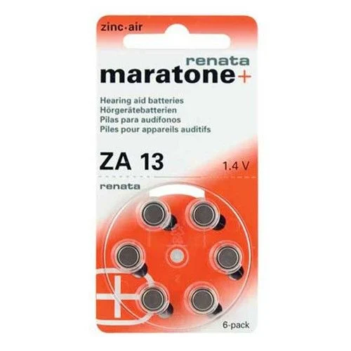 Батарейка для слуховых апаратов Renata zinc-air 13 (ZA13, P13, s13, DA13, 13DS, PR48, PR13H, HA13, 13AU, AC13) 310 mAh Цена за 1 елемент.